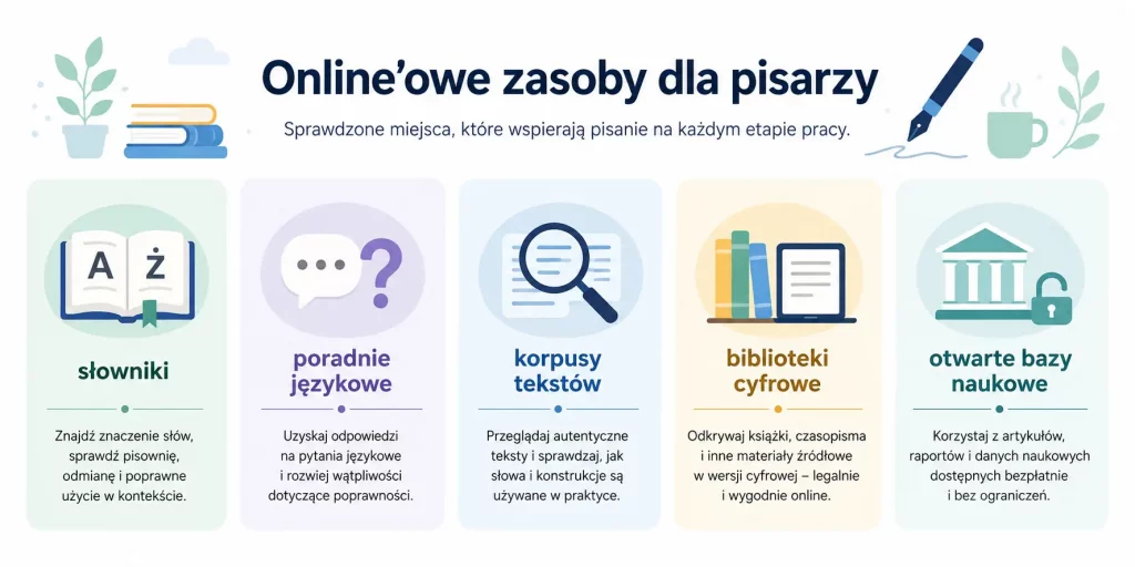 Przybornik piszącego – zasoby online w jednym miejscu.