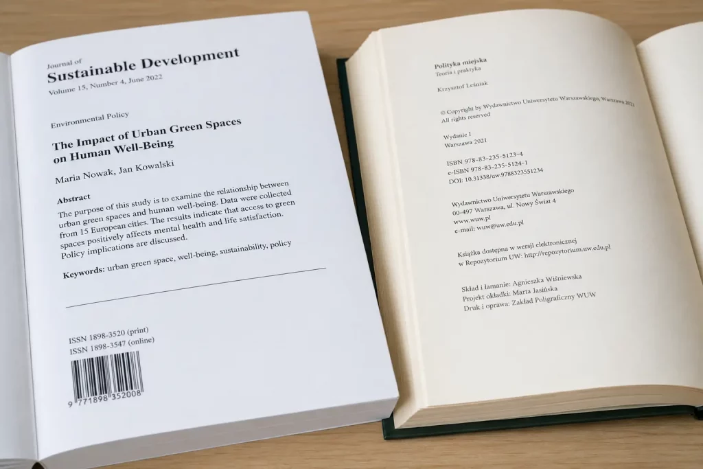 bliżenie na tylną okładkę książki z kodem kreskowym i numerem ISBN