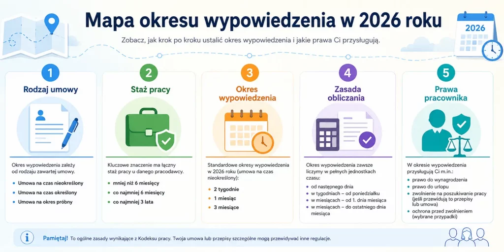 staż pracy, rodzaj umowy, sposób liczenia, możliwość skrócenia, prawa pracownika