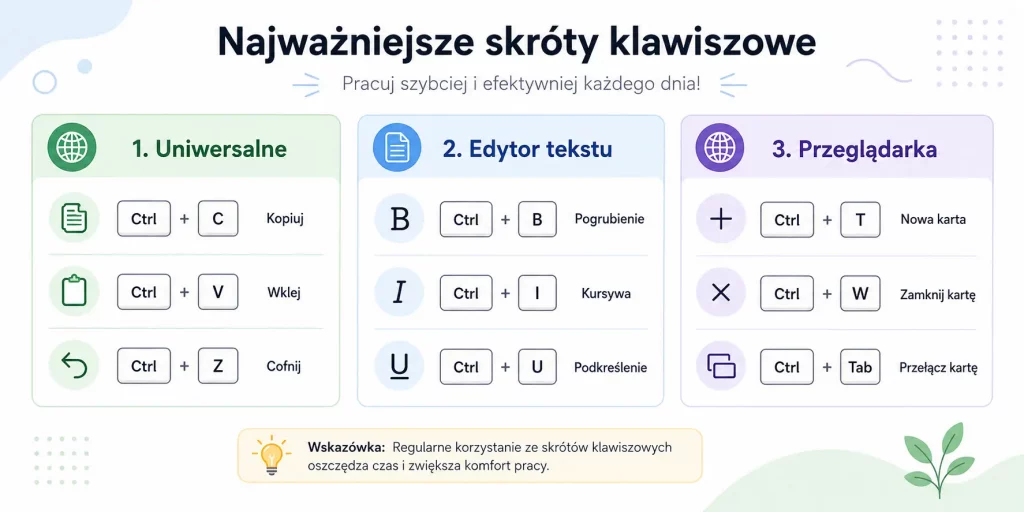 skróty klawiszowe – które warto znać