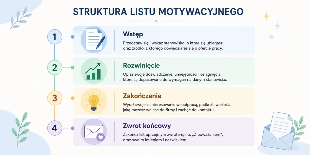list motywacyjny – budowa i zasady