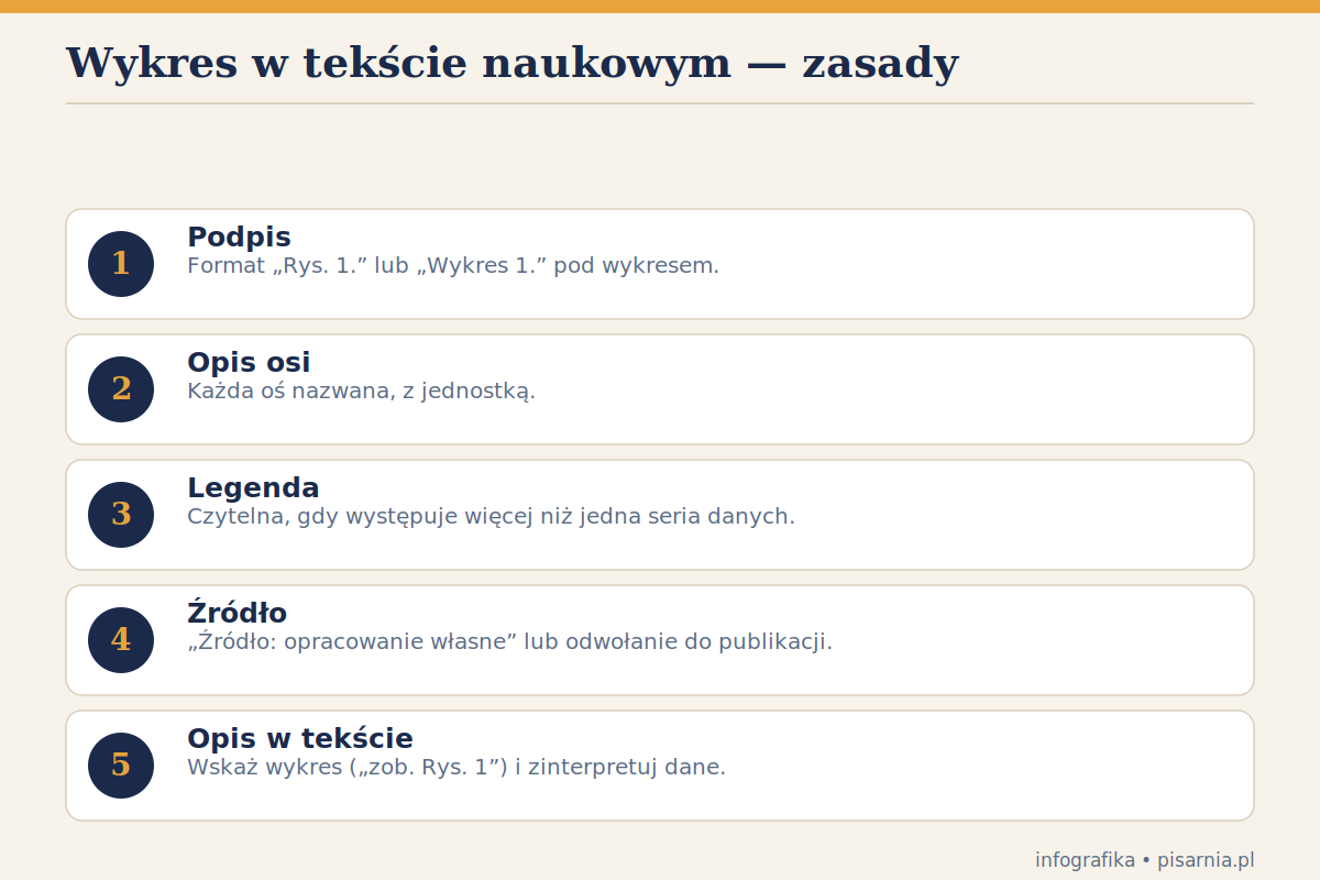 Wykresy i diagramy w tekście naukowym — infografika