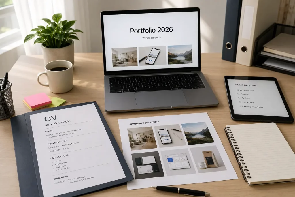 Portfolio zawodowe — jak je stworzyć od zera i co w nim pokazać w 2026 roku