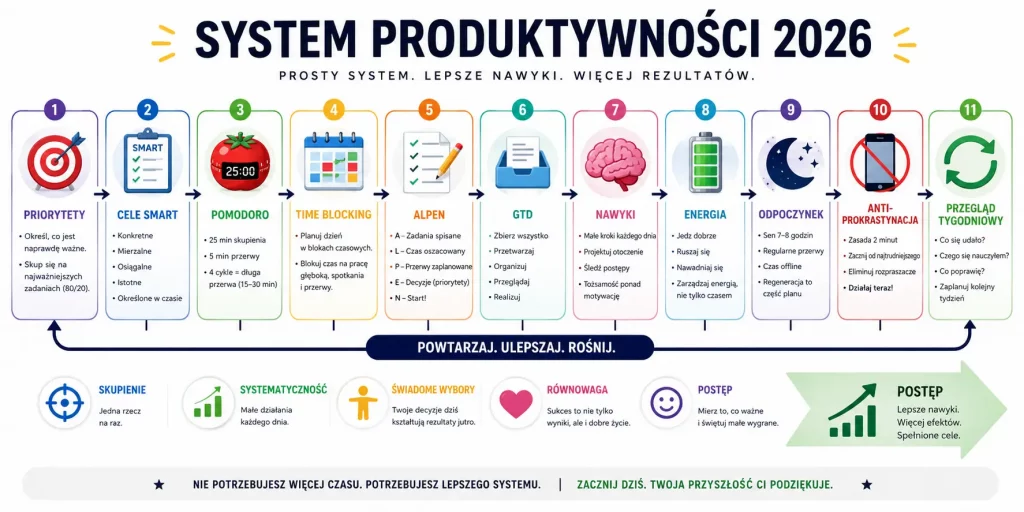 Produktywność w 2026 roku — metody, które naprawdę działają bez wypalenia