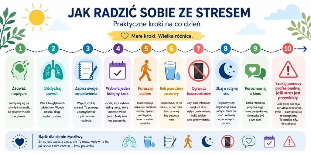 Jak radzić sobie ze stresem — sprawdzone techniki na co dzień i w pracy