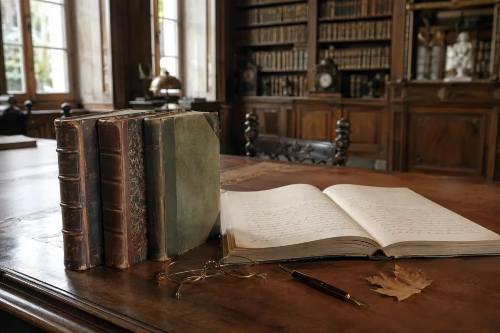Klasyczne wydania „Lalki”, „Faraona” i nowel na bibliotecznym stole