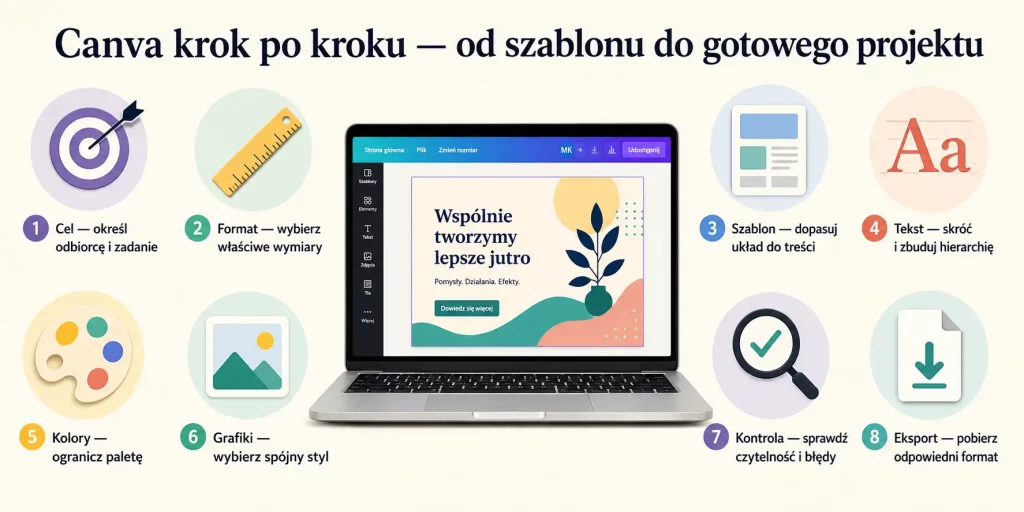 Canva krok po kroku — od szablonu do gotowego projektu