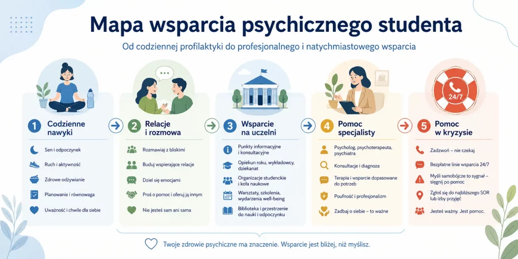 Mapa wsparcia psychicznego studenta