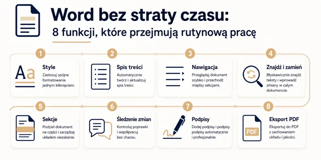 Word dla studentów i piszących — funkcje, które oszczędzają godziny