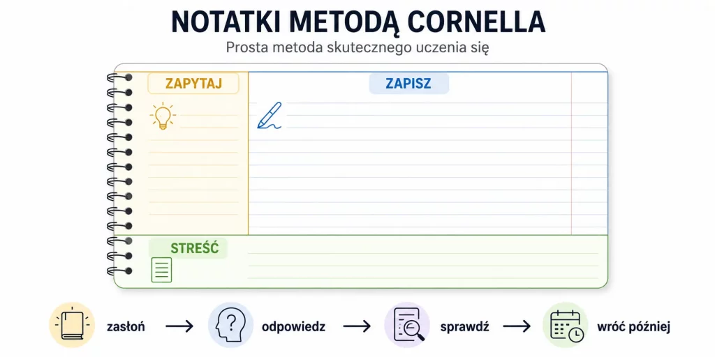 Metoda Cornella — notatki, które uczą się razem z tobą
