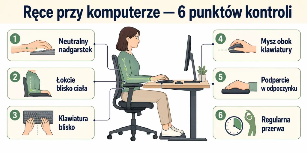 Nadgarstki przy klawiaturze — jak pisać całymi dniami i ich nie zajeździć