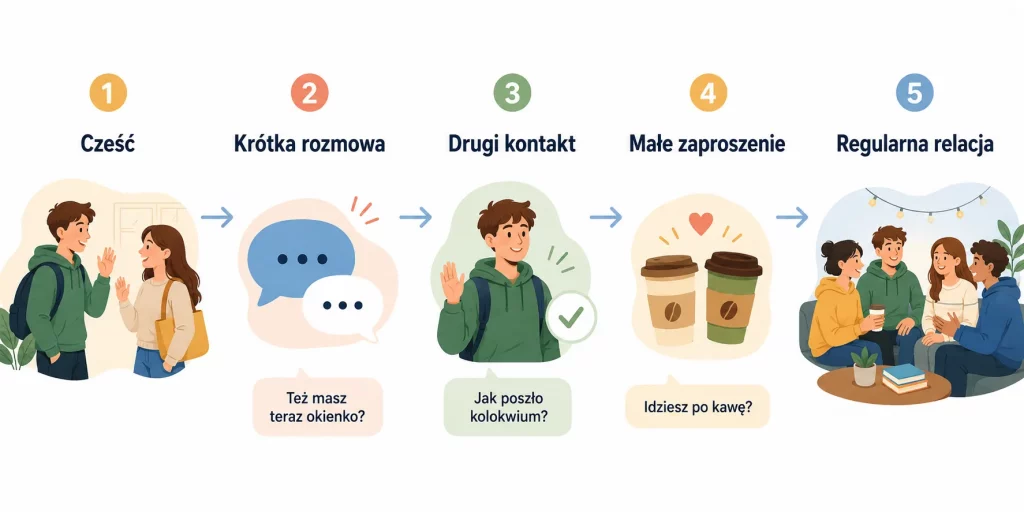 Jak poznać ludzi na studiach — dla nieśmiałych i nie tylko