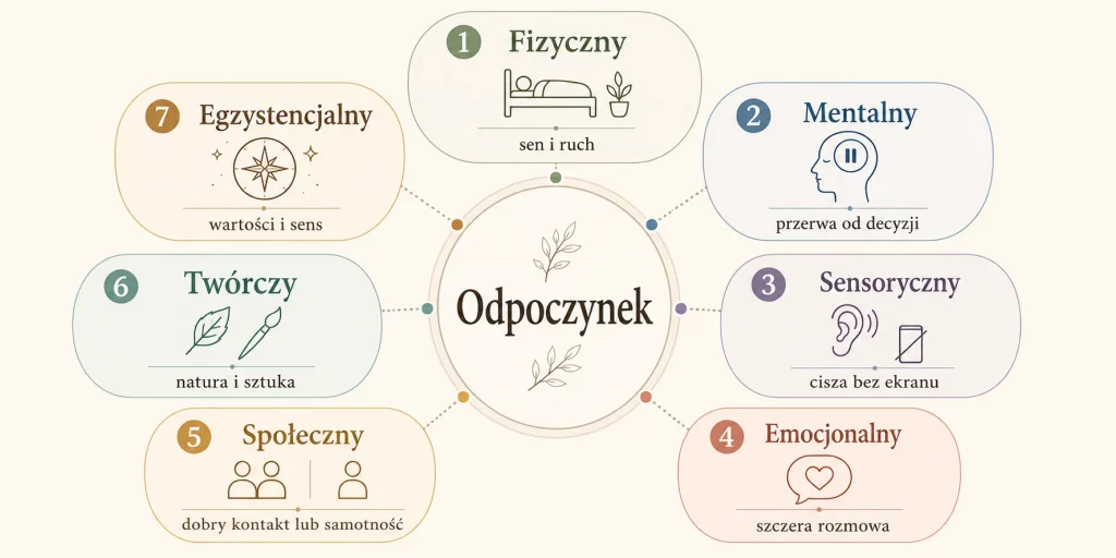 7 rodzajów odpoczynku — bo sen to dopiero początek