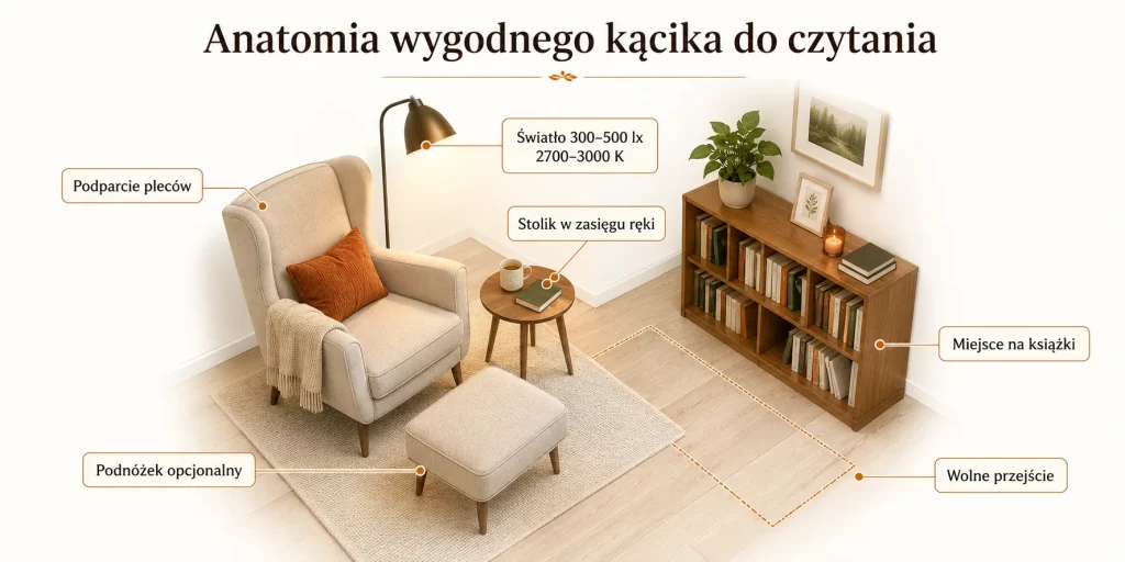 Kącik do czytania — jak urządzić miejsce, z którego nie chce się wstawać