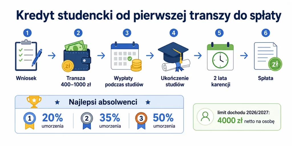 Kredyt studencki — najtańszy kredyt w Polsce, o którym mało kto wie