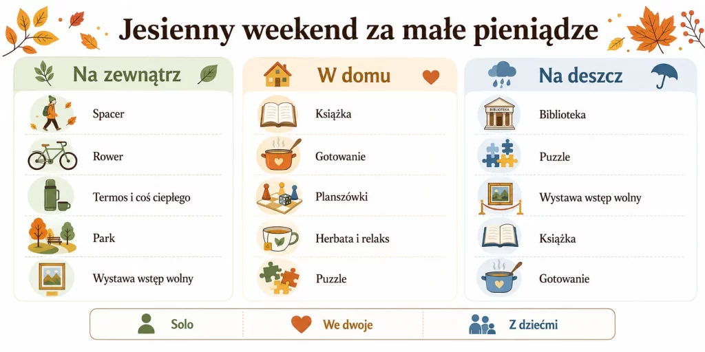 Co robić jesienią — 30 pomysłów na weekendy, które nie bolą budżetu