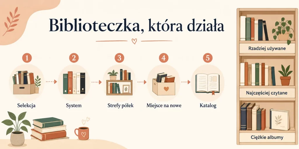 Domowa biblioteczka — jak ją zorganizować i ładnie ustawić